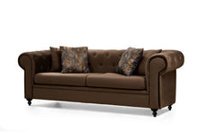 Load image into Gallery viewer, Icarus Brown Velvet  Sofa &amp; Love Seat