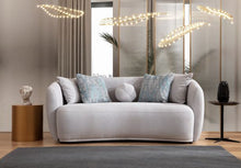 Load image into Gallery viewer, Layla Pewter Boucle Sofa &amp; Loveseat