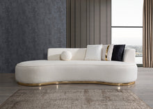 Load image into Gallery viewer, Ella Ivory Boucle Chaise Lounge