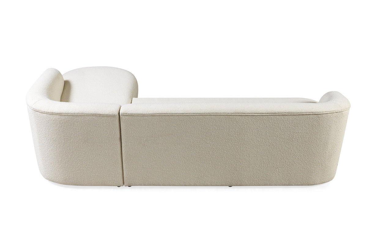 Bella Ivory Boucle Raf Sectional
