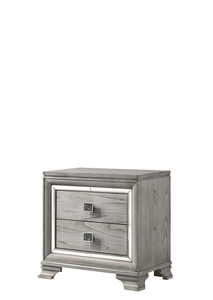Vail  Led Gray Upholstered Panel Bedroom Set |B7200