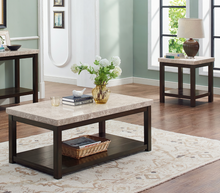 Load image into Gallery viewer, Kelia Marble 3-Piece Coffee Table Set 4274