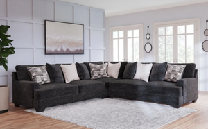 Lavernett Charcoal Fabric 3-Piece Sectional

59603