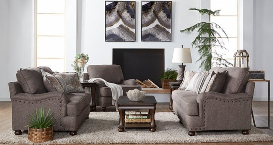 Phineas Driftwood Sofa and Loveseat Set S17285