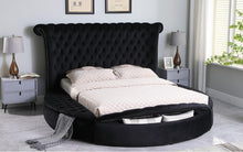 Load image into Gallery viewer, Lux Black Velvet King Bed B8008