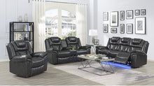 Load image into Gallery viewer, Party Time Gray LED 3pc Power Reclining Set S2020