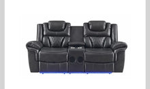 Load image into Gallery viewer, Party Time Gray LED 3pc Power Reclining Set S2020