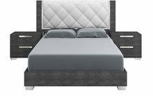 Load image into Gallery viewer, Sarah Geo Ice Collection Grey Italian Bedroom Set