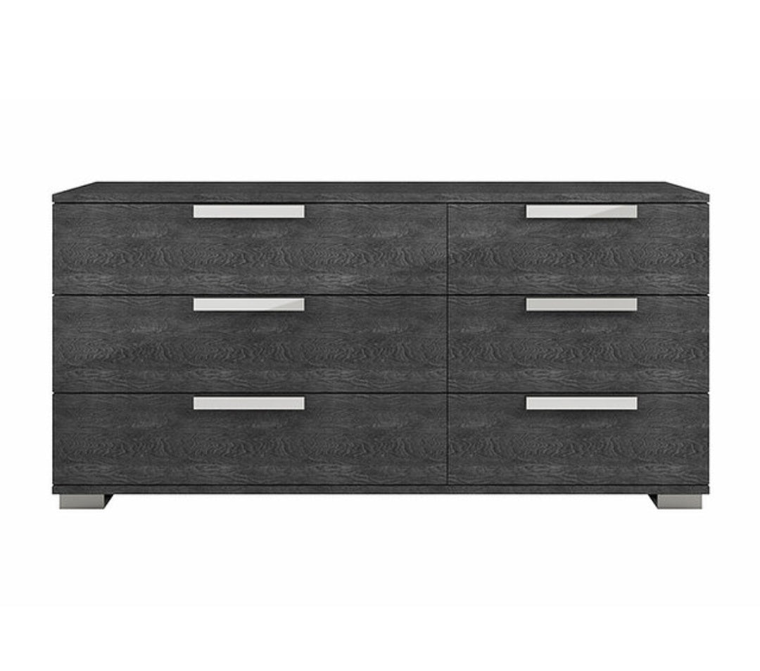 Sarah Geo Ice Collection Grey Italian Bedroom Set