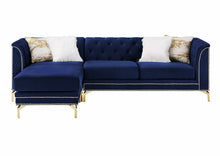 Load image into Gallery viewer, Zia Blue Velvet Reversible Sectional S8181