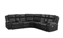 Load image into Gallery viewer, Amazon Black POWER/LED Reclining Sectional 2023