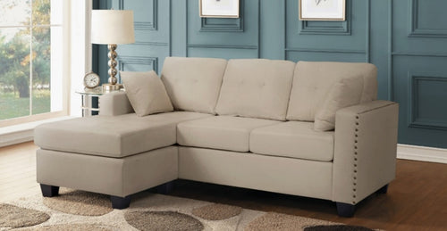 Lucky Beige Reversible Sectional  SH3218