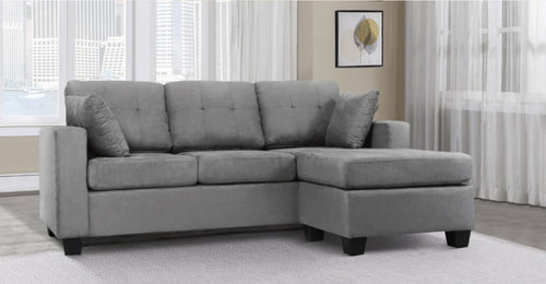 Lucky Gray Reversible Sectional  SH3217