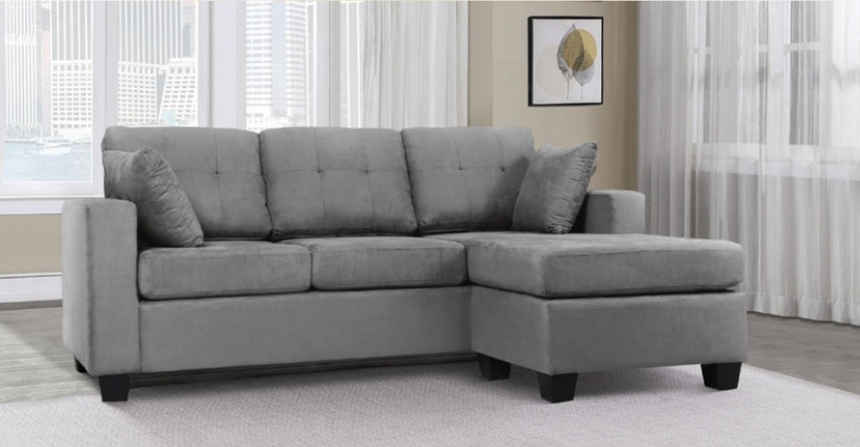 Lucky Gray Reversible Sectional  SH3217