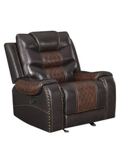 Load image into Gallery viewer, Phoenix 2Tone Brown 3pc Reclining Set S1987