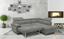 Load image into Gallery viewer, Justin  Gray  Fabric Sleeper Sofa