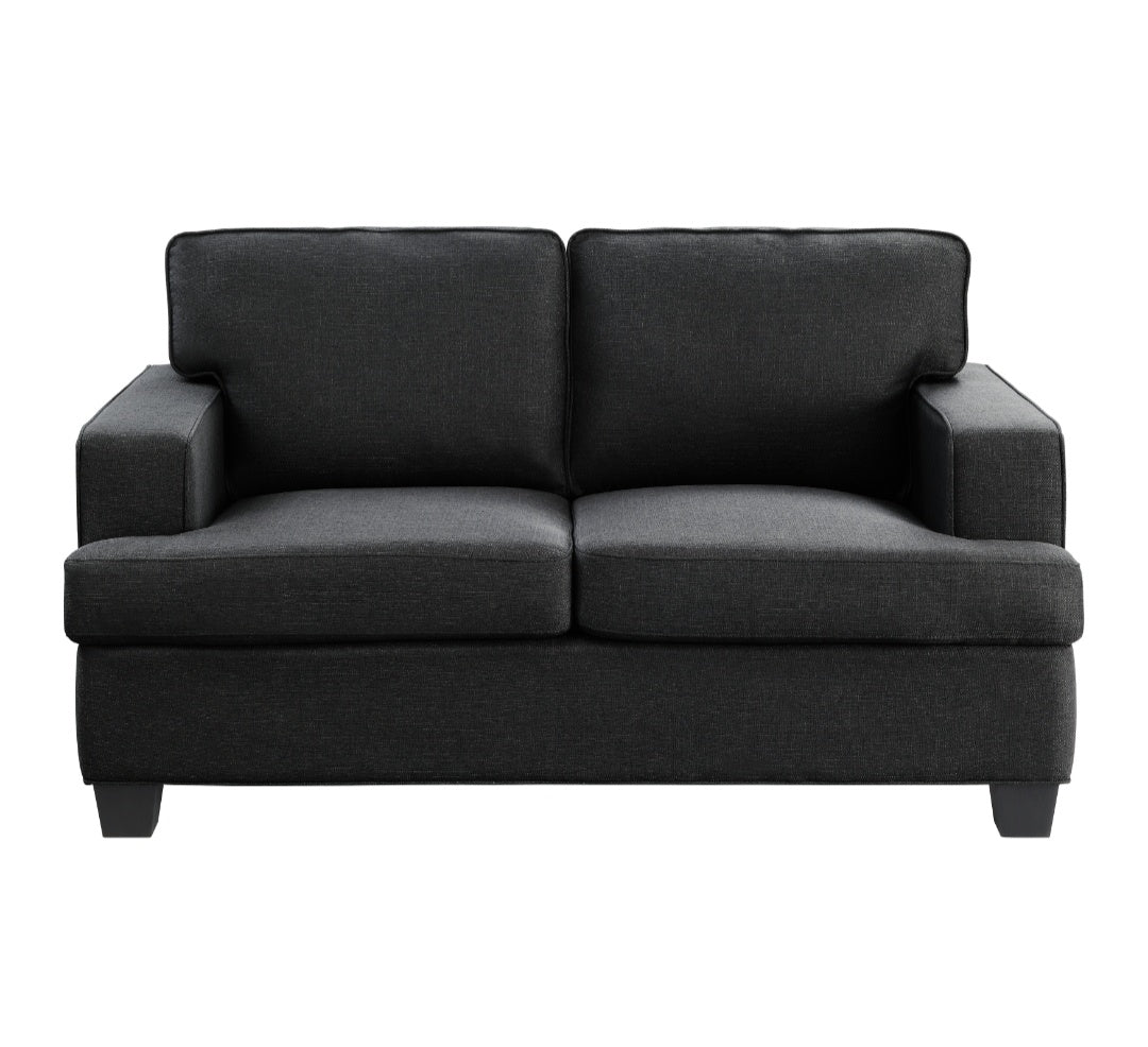 Elmont Black Sofa and Loveseat 9327