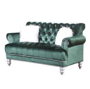 Royal Green  Velvet Sofa and Loveseat S6116