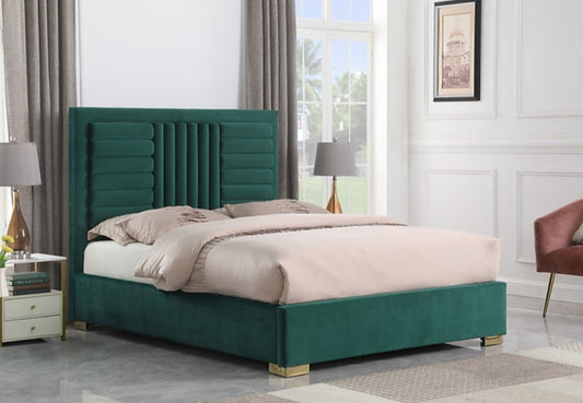 Anita Green Queen Platform Bed B820