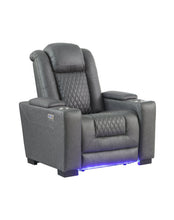 Load image into Gallery viewer, Ash Grey POWER/LED 3pc Reclining Set S9303