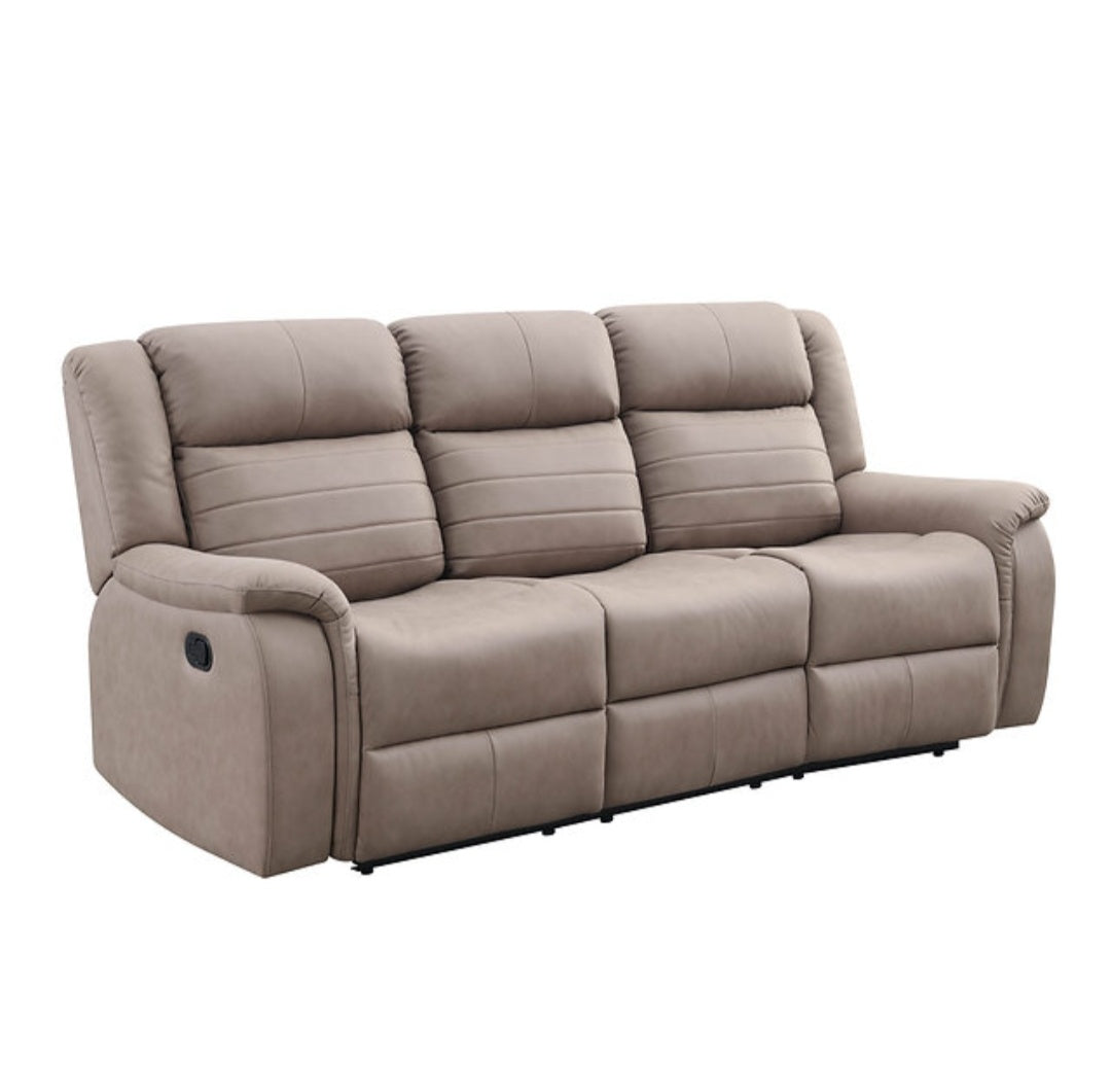 Max Tan 3pc  Reclining Set S7330