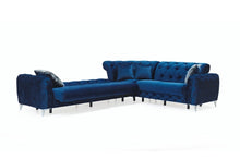 Load image into Gallery viewer, Ace Blue Velvet Sectional S6401
