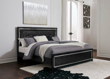 Load image into Gallery viewer, Kaydell Black LED Panel Bedroom Set B1420