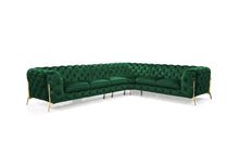 Load image into Gallery viewer, Lori Green Velvet Sectional MI 1346A