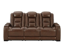Load image into Gallery viewer, The Man-Den Mahogany Power Reclining Sofa and Loveseat U85306