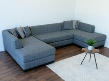 Load image into Gallery viewer, Grayson Linen Gray Double Chaise Sectional