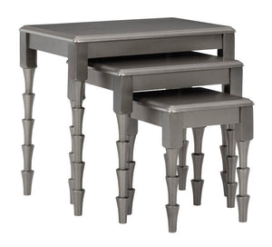 Larkendale Metallic Gray Accent Table, (Set of 3)   A4000353