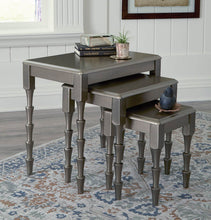 Load image into Gallery viewer, Larkendale Metallic Gray Accent Table, (Set of 3)   A4000353
