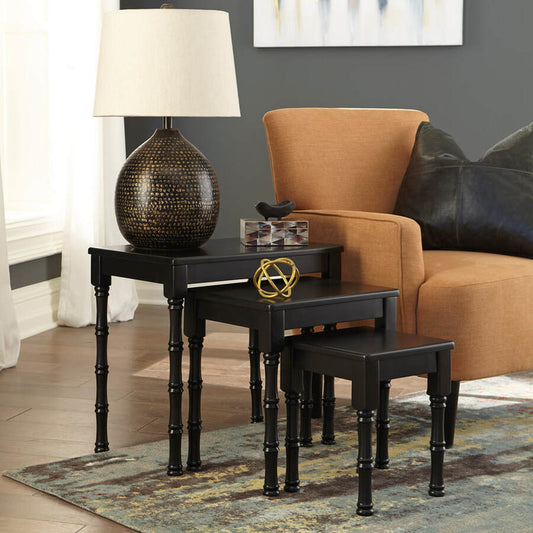 Dasonbury Black Accent Table (Set of 3) A4000354