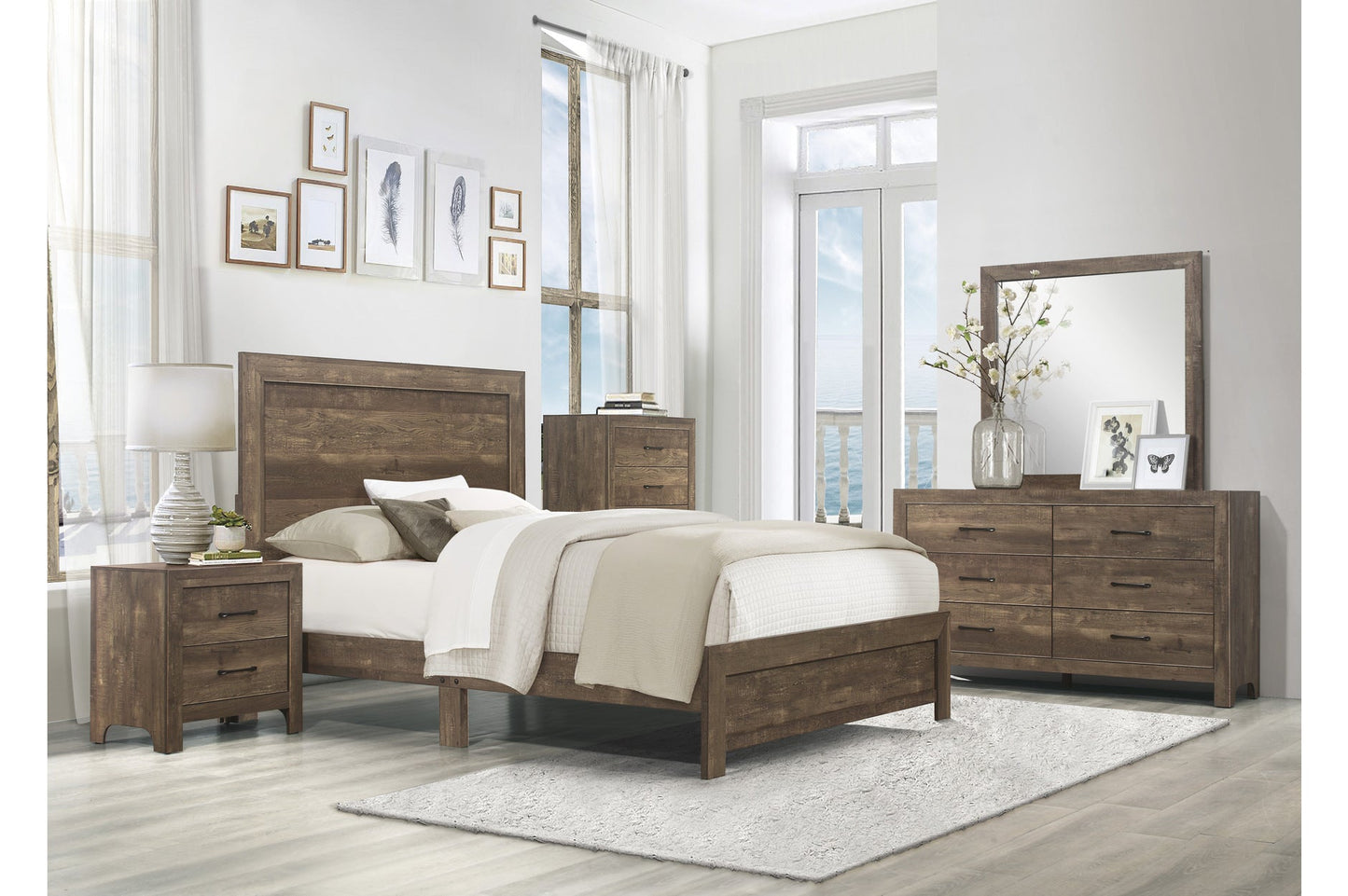 Corbin Brown Panel Bedroom Set 1534