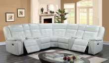 Load image into Gallery viewer, Amazon White POWER/LED Reclining Sectional 2024