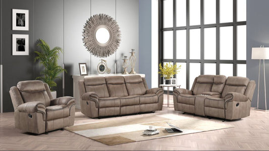 Andres Brown 3pc Reclining Set