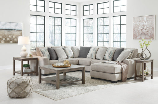 Ardsley Pewter  RAF Chaise Sectional  39504