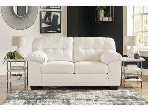 Donlen White  Sofa and Loveseat 59703
