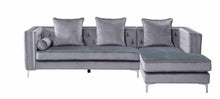 Load image into Gallery viewer, Ava Gray Velvet RAF Sectional