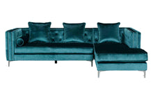 Load image into Gallery viewer, Ava Teal  Velvet RAF Sectional