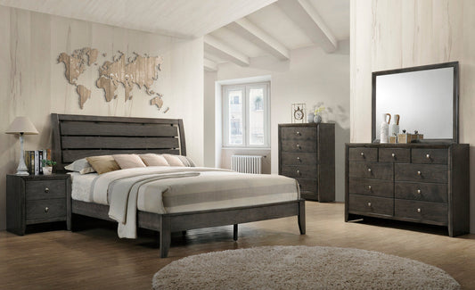 Evan Gray Panel Bedroom Set | B4720 - Harwin Furniture