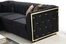 Load image into Gallery viewer, Dream Velvet Black  Sectional