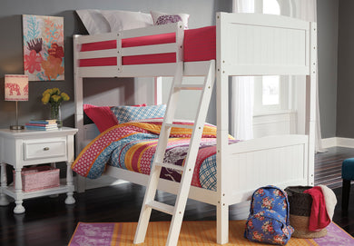 B502 Twin Over Twin Bunk Bed White