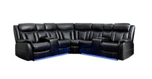 Load image into Gallery viewer, Batman Black LED/POWER Reclining Sectional