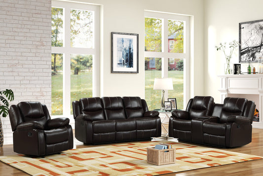 Carter Brown PU 3pc Reclining Set