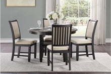 Load image into Gallery viewer, Asher Brown&amp;Beige Round Dining Set 5800