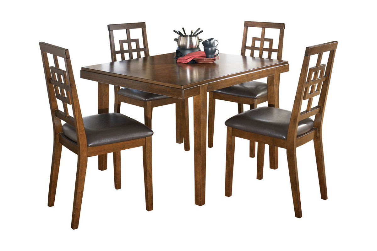 Cimeran Medium Brown 5pc Dining  Set D295-225