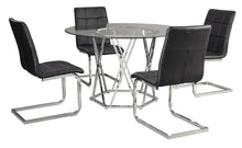 Load image into Gallery viewer, Madarene Black 5pc  Dining Set D275-01