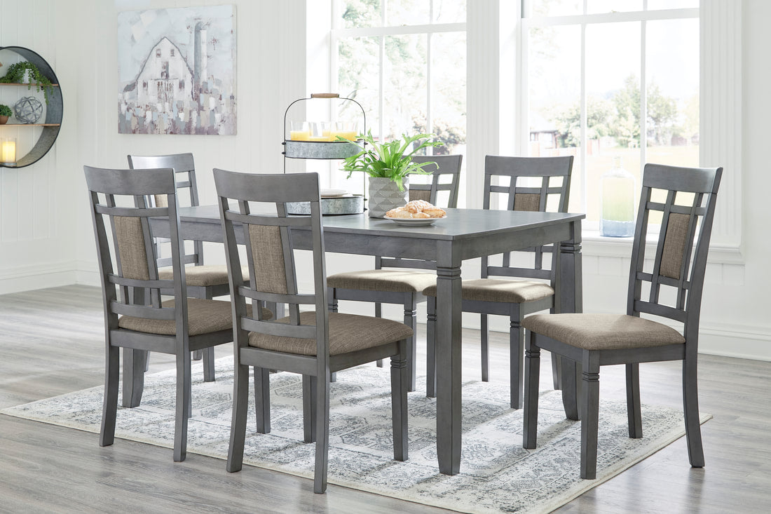 Jayemyer Grey 7pc Dining Room Set D368