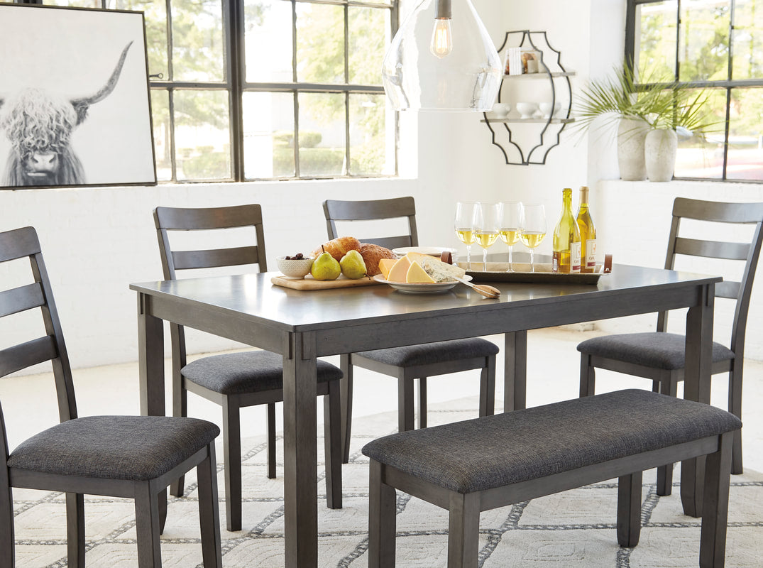 Bridson 6pc Dining Set D383-325